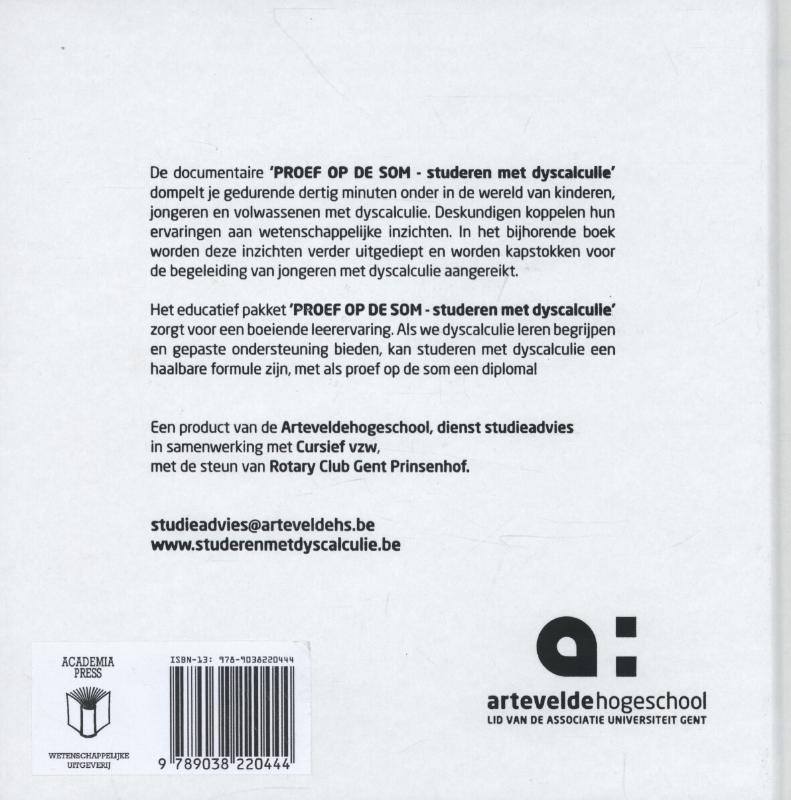 Achterkant van Proef op de som