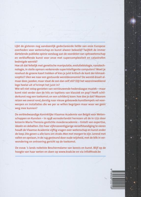 Achterkant van Mee met morgen