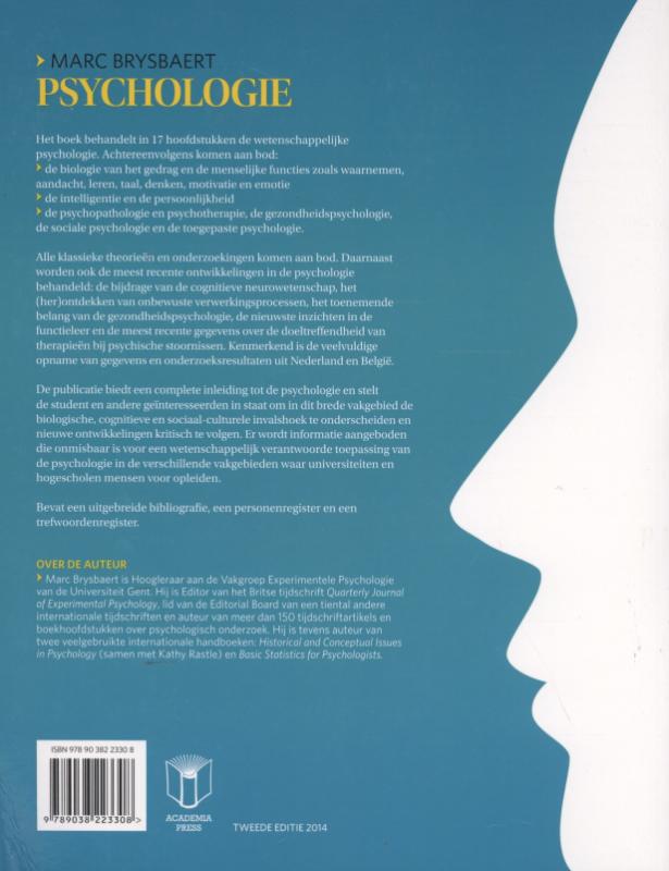 Achterkant van Psychologie