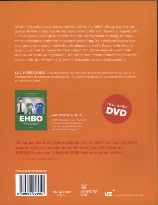 Achterkant van EHBO