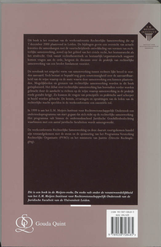 Achterkant van Rechterlijke samenwerking