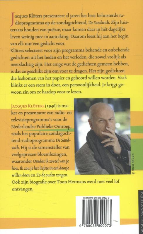 Achterkant van Voorleesgedichten