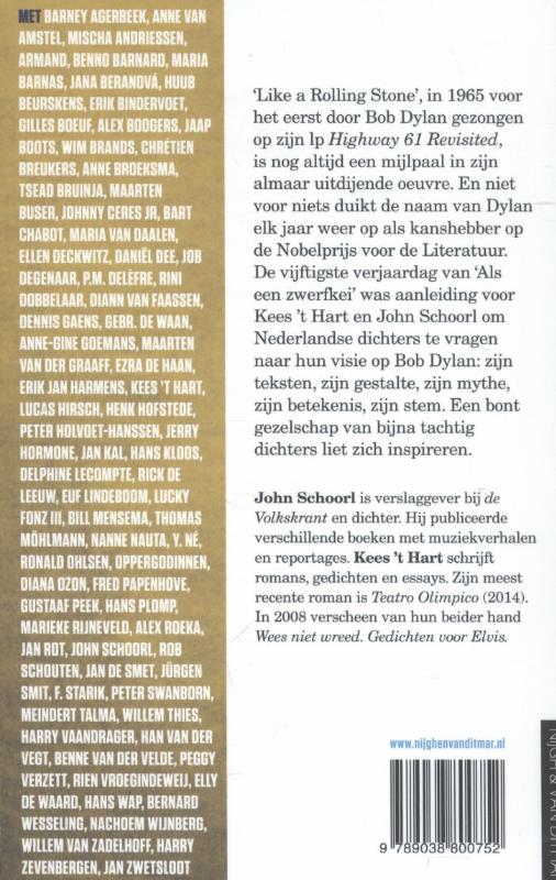 Achterkant van Als een zwerfkei