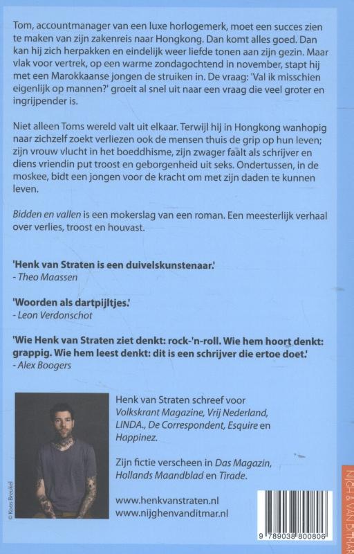Achterkant van Bidden en vallen