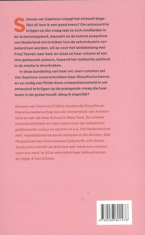 Achterkant van Ik deug / deug niet