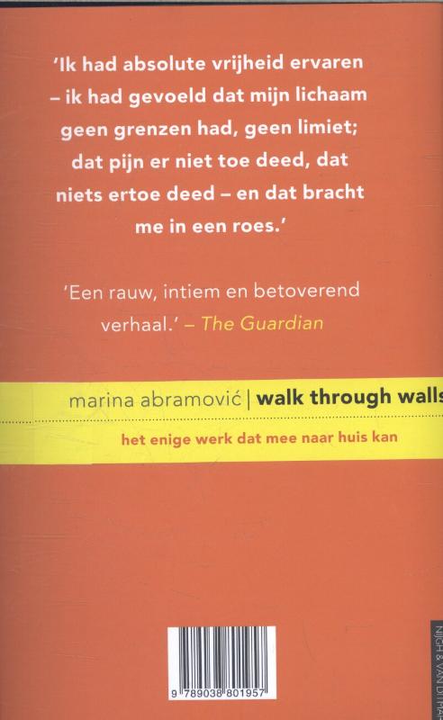 Achterkant van Walk through walls