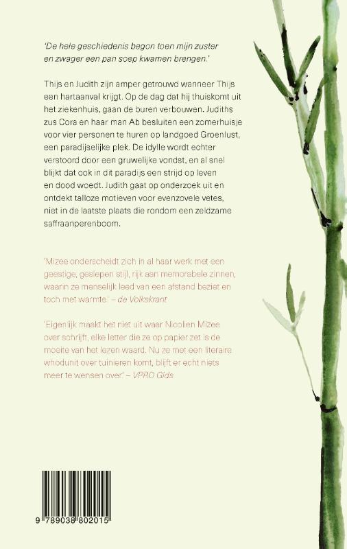 Achterkant van Moord op de moestuin