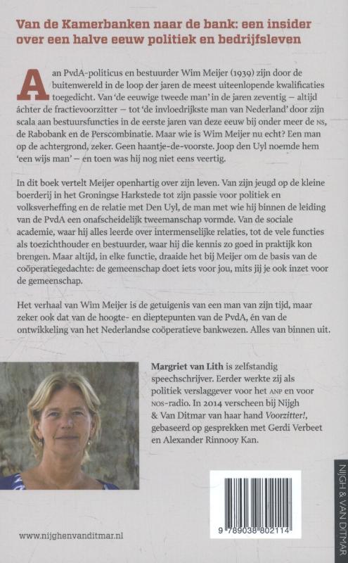 Achterkant van Wim Meijer. Tegen de stroom in