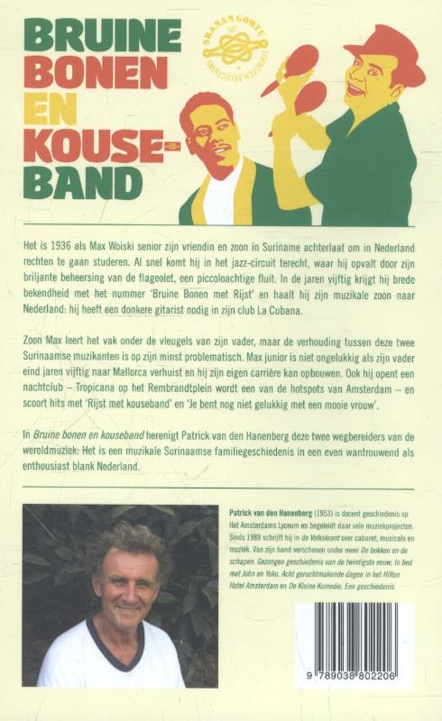 Achterkant van Bruine bonen en kouseband