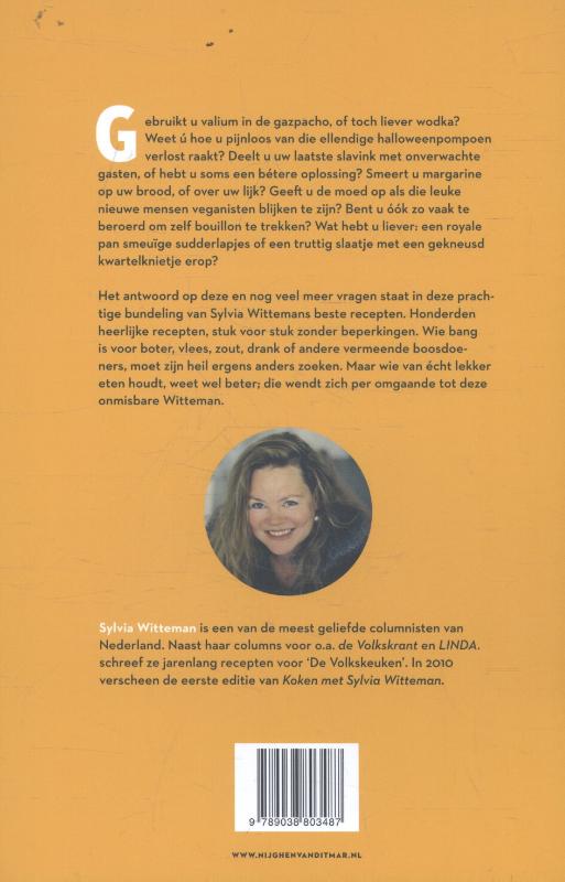 Achterkant van Koken met Sylvia Witteman