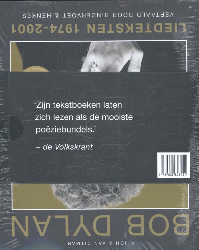 Achterkant van Liedteksten Set 2 delen