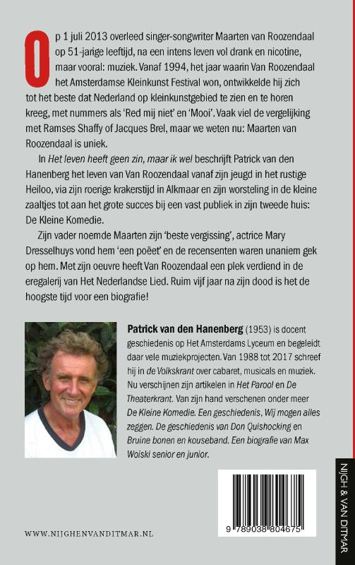 Achterkant van Het leven heeft geen zin, maar ik wel