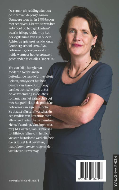Achterkant van Afgrond zonder vangnet