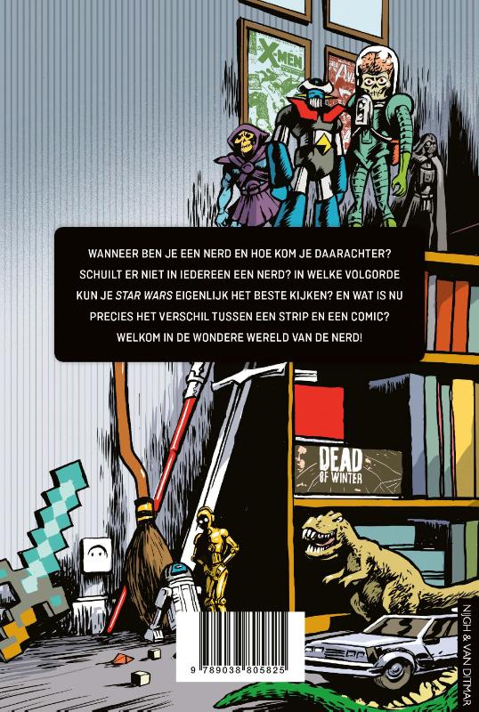 Achterkant van Nerds!
