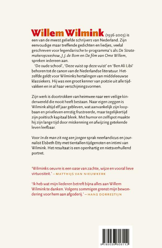 Achterkant van In de man zit nog een jongen