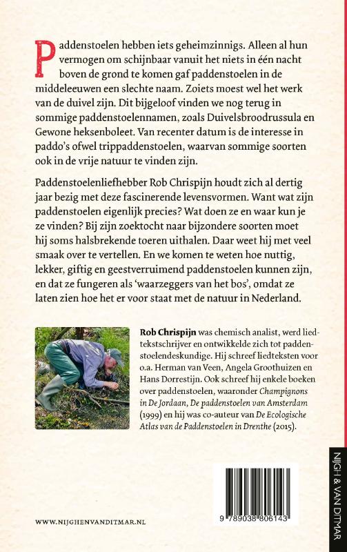 Achterkant van Paddenstoelengeluk