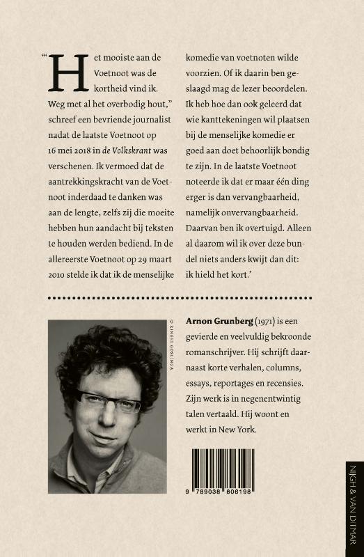 Achterkant van Alle Voetnoten