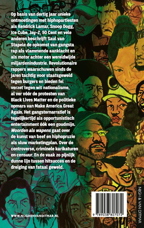 Achterkant van Woorden als wapens
