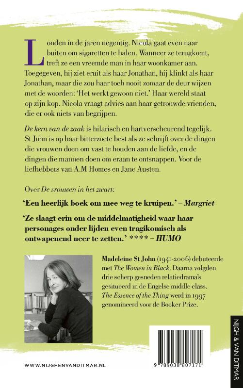 Achterkant van De kern van de zaak