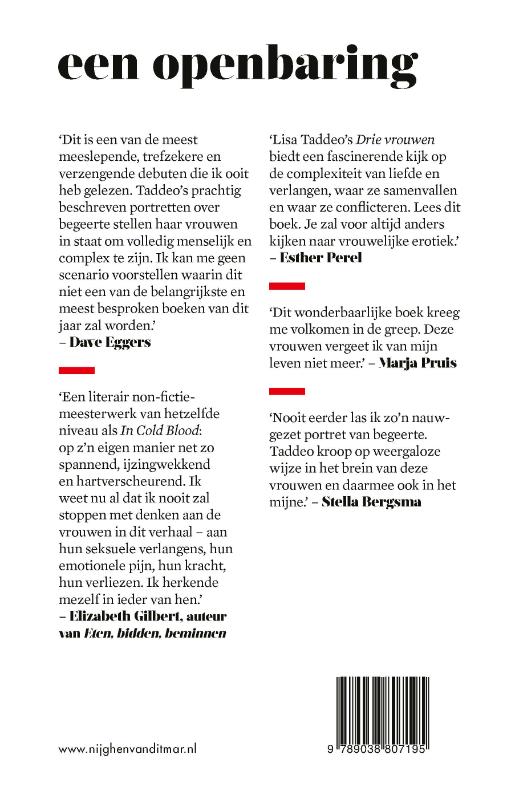 Achterkant van Drie vrouwen
