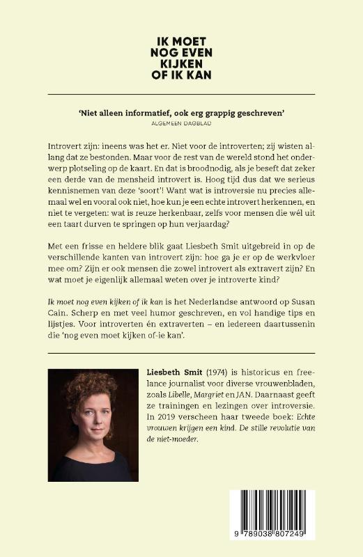 Achterkant van Ik moet nog even kijken of ik kan