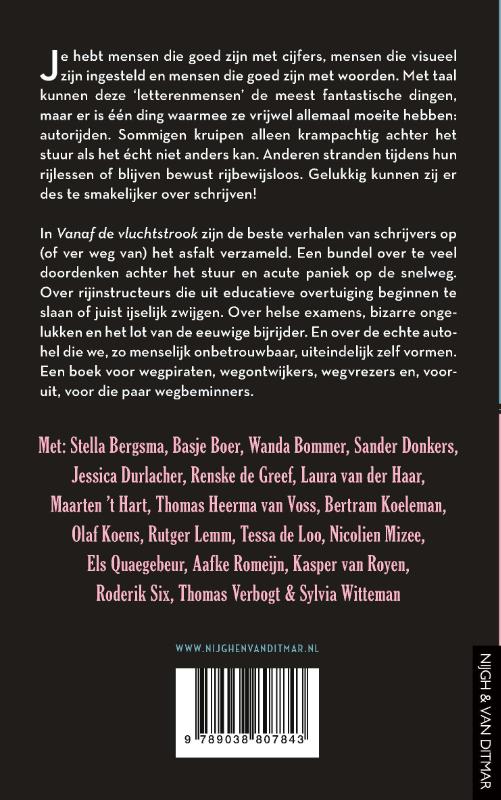 Achterkant van Vanaf de vluchtstrook
