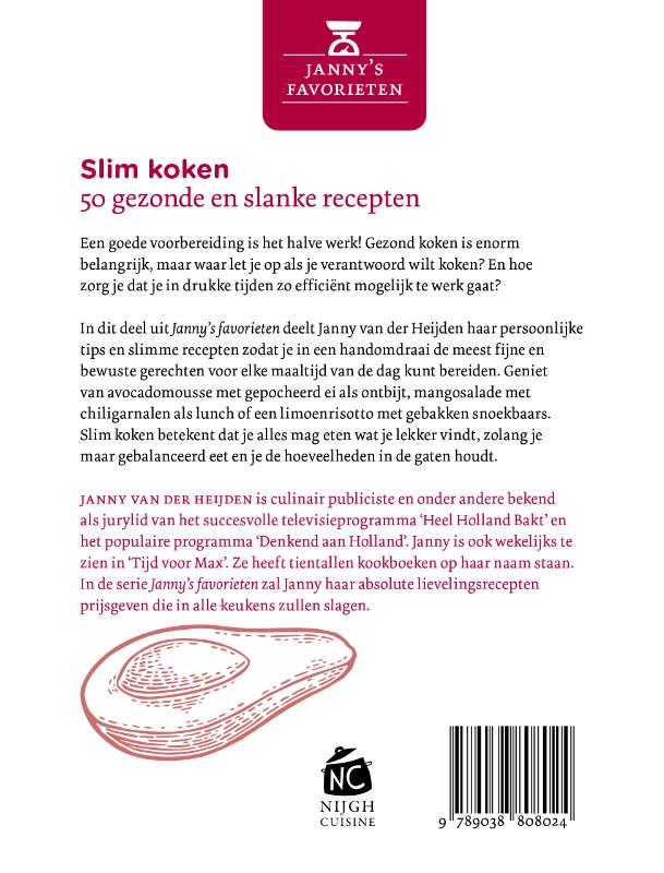 Achterkant van Slim koken