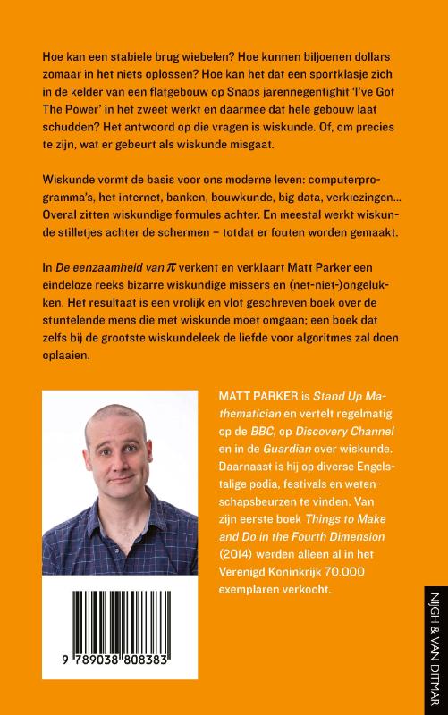 Achterkant van De eenzaamheid van pi