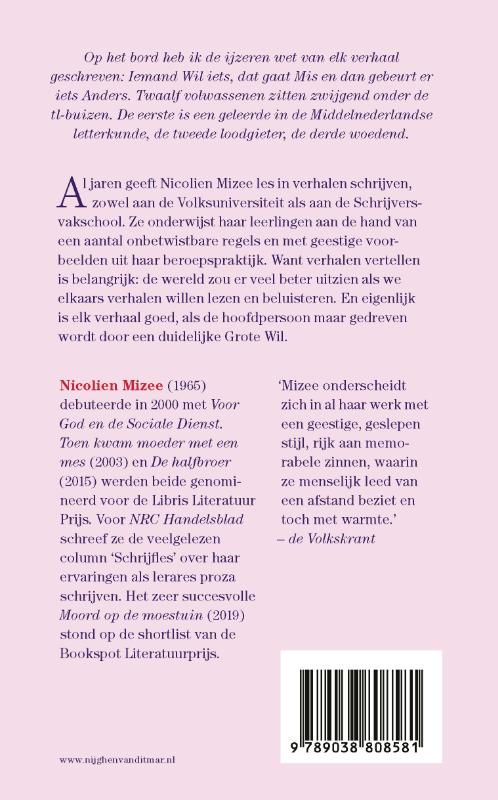 Achterkant van De grote wil en andere schrijflesverhalen