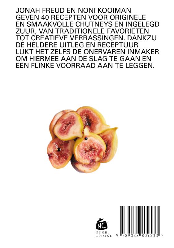 Achterkant van Chutneys & zuur