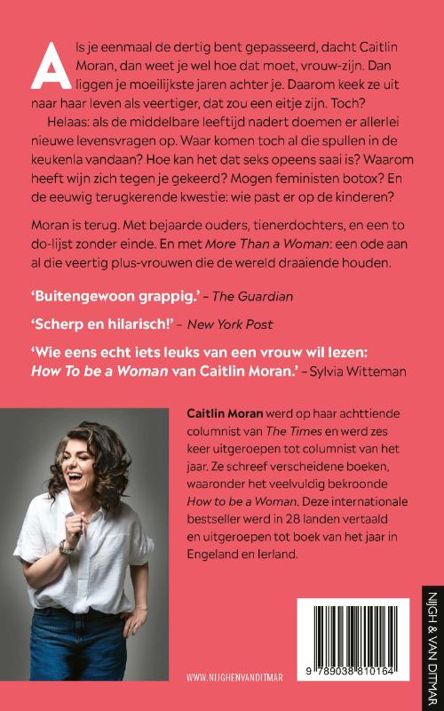 Achterkant van More Than a Woman