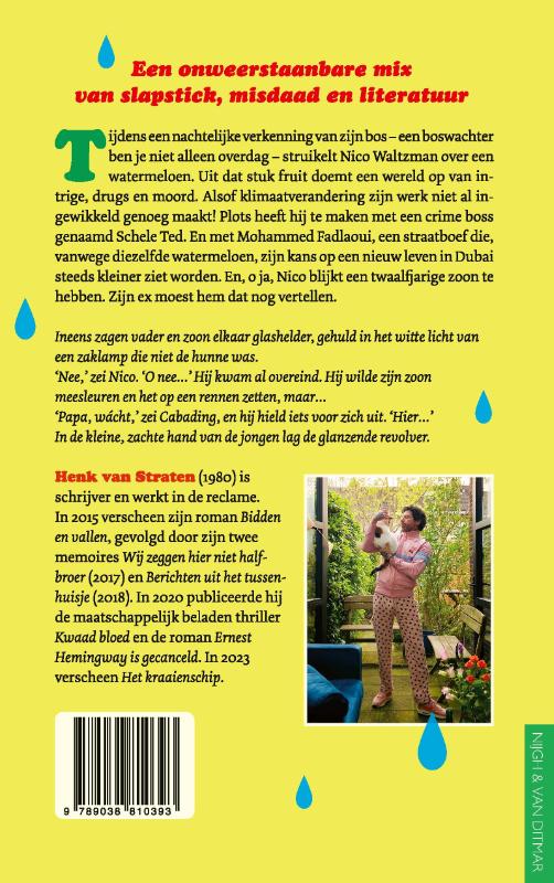 Achterkant van Watermeloenman