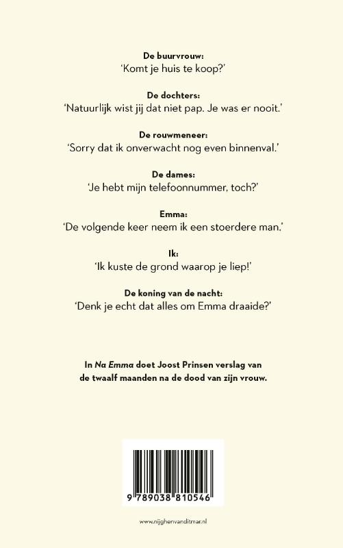 Achterkant van Na Emma