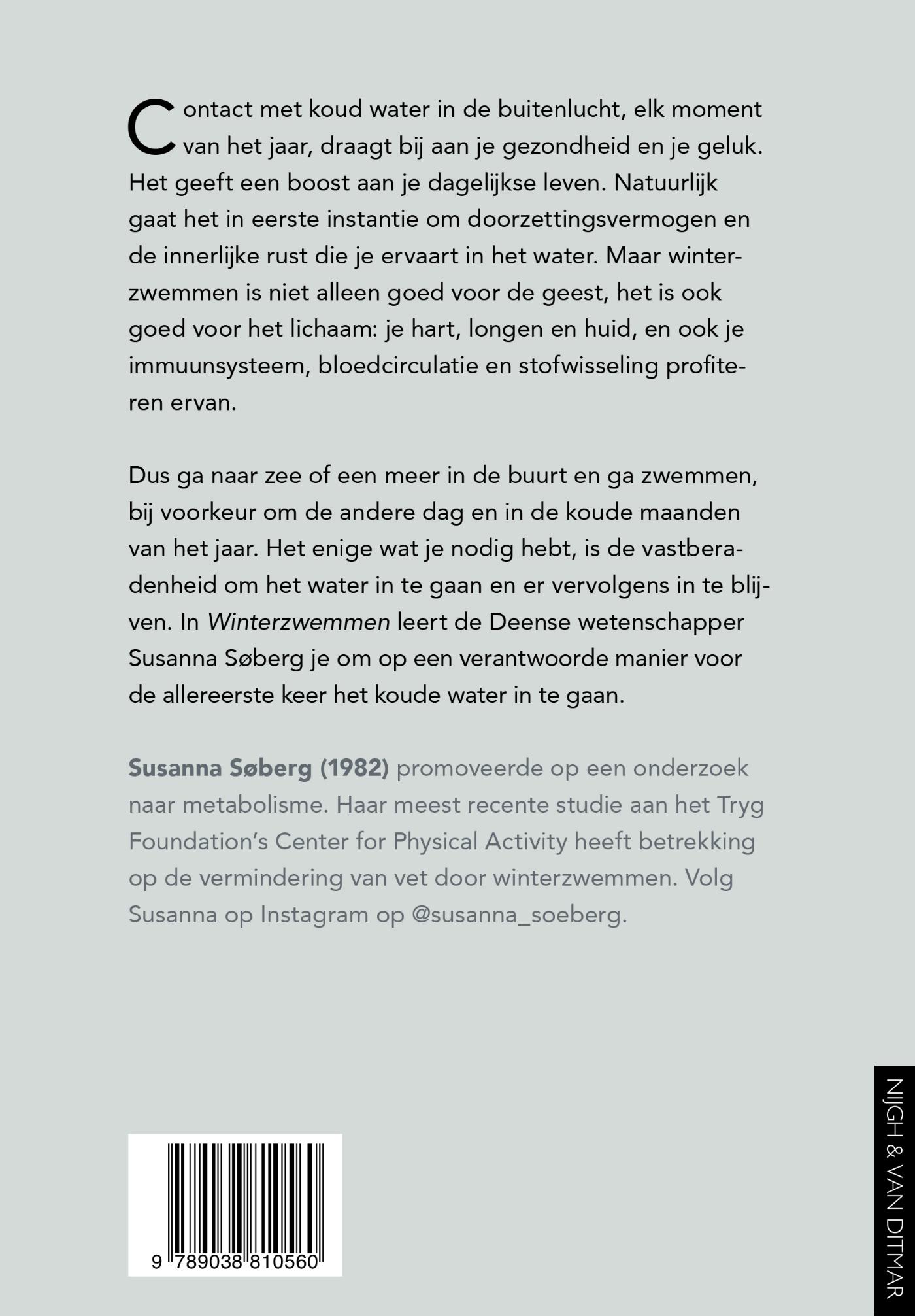 Achterkant van Winterzwemmen