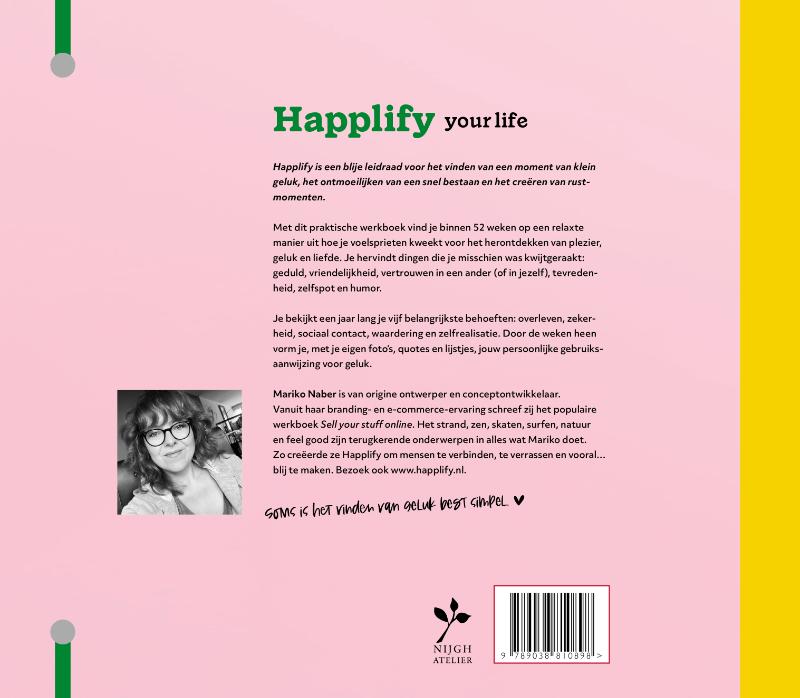 Achterkant van Happlify your life