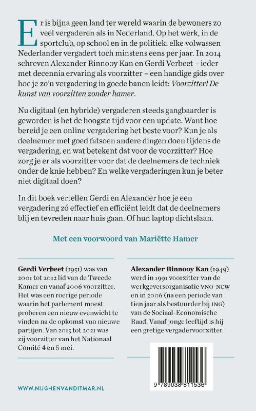 Achterkant van Voorzitter!