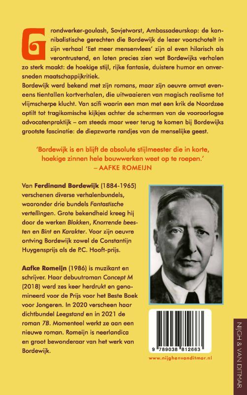 Achterkant van Eet meer mensenvlees