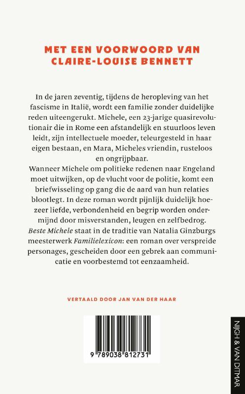 Achterkant van Beste Michele