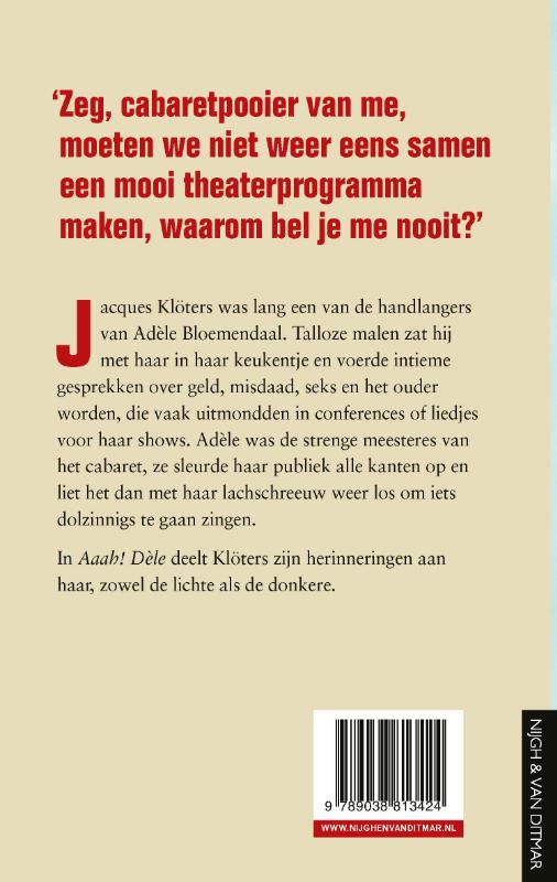 Achterkant van Aaah! Dèle