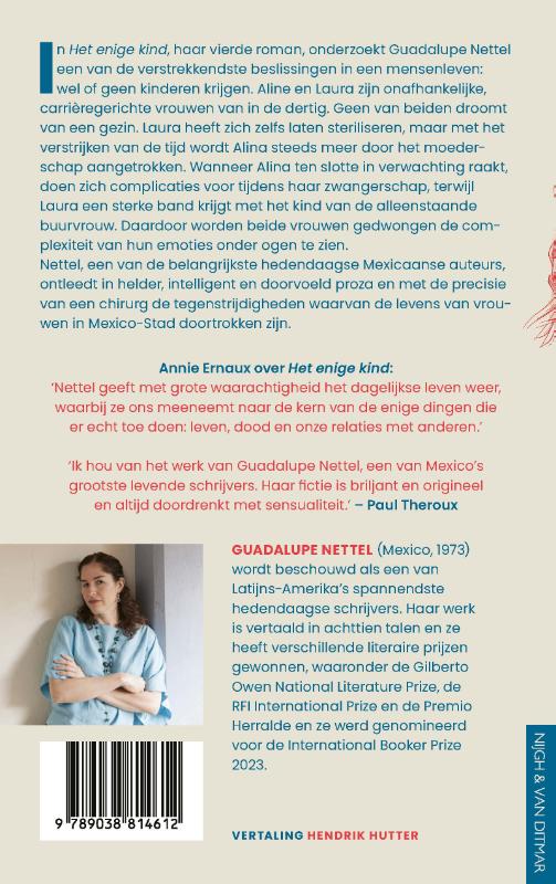 Achterkant van Het enige kind