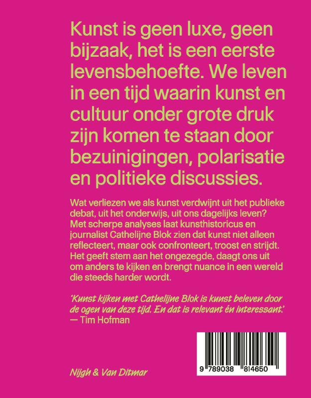 Achterkant van Een wereld zonder kunst is een wereld zonder ziel