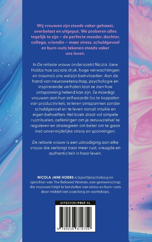 Achterkant van De relaxte vrouw