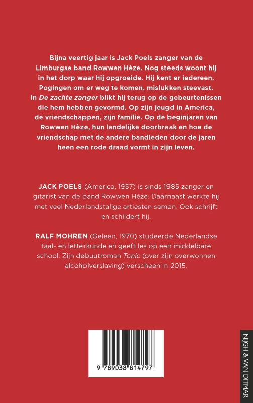 Achterkant van De zachte zanger