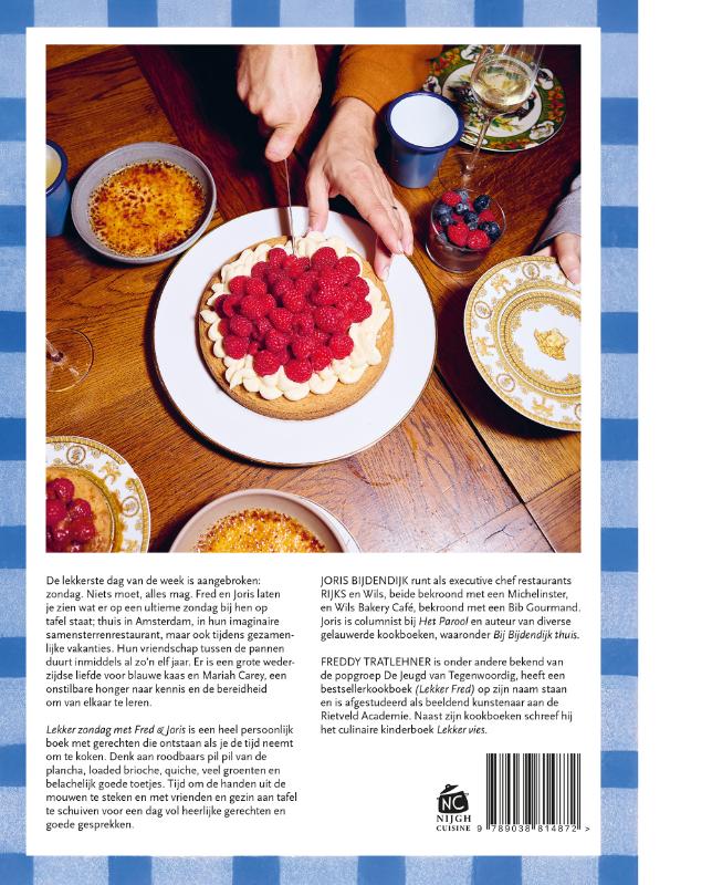 Achterkant van Lekker zondag met Fred & Joris