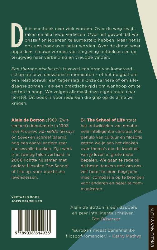 Achterkant van Een therapeutische reis