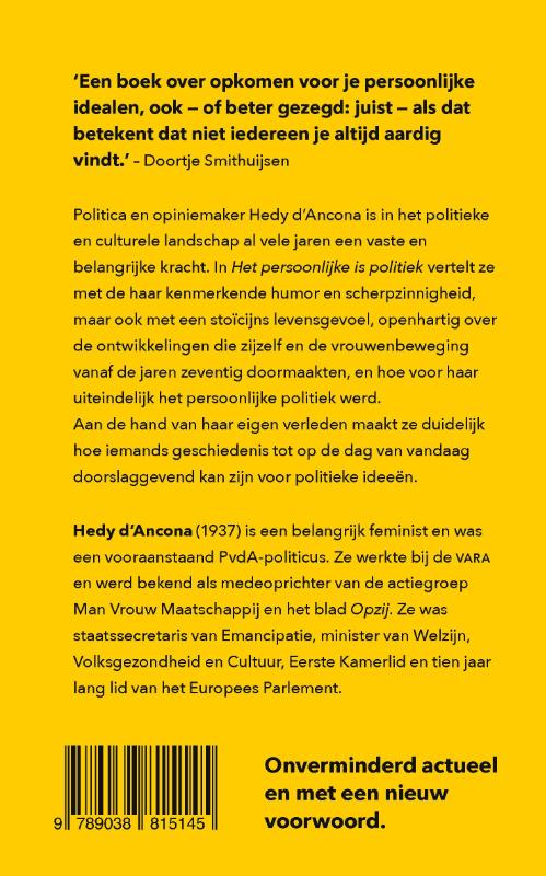 Achterkant van Het persoonlijke is politiek