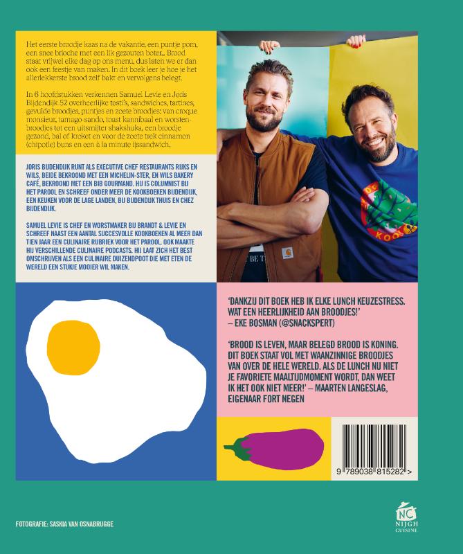 Achterkant van Broodjes van Sam & Joris