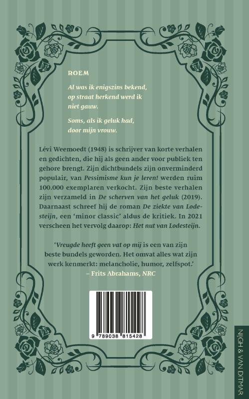 Achterkant van Vreugde heeft geen vat op mij