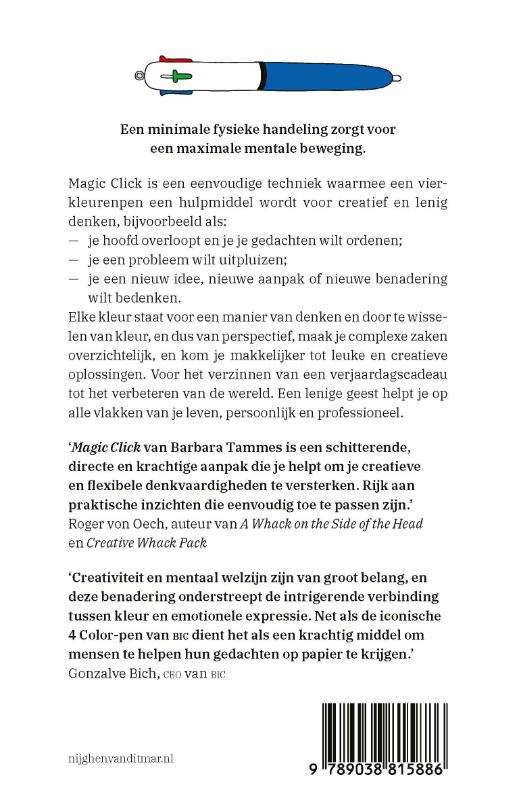 Achterkant van Magic click