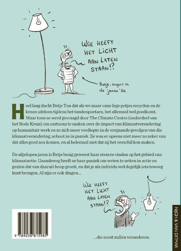 Achterkant van De vliegende klimaatactivist